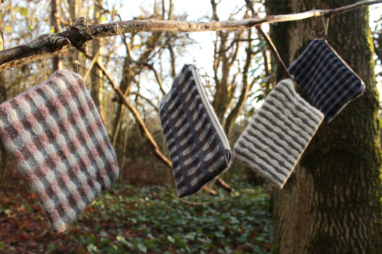 British Wool and Deadstock lambswool Purse